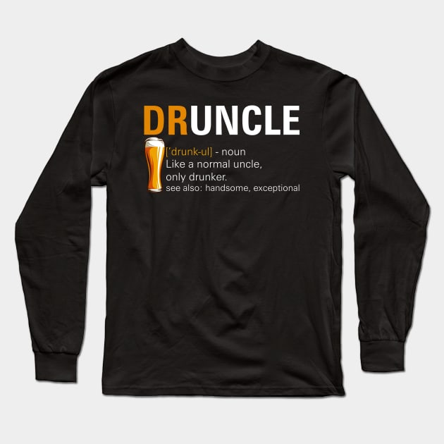 Beer Funny Drunk Uncle Long Sleeve T-Shirt by fiar32